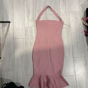 AKIRA Strapless Pink Dress